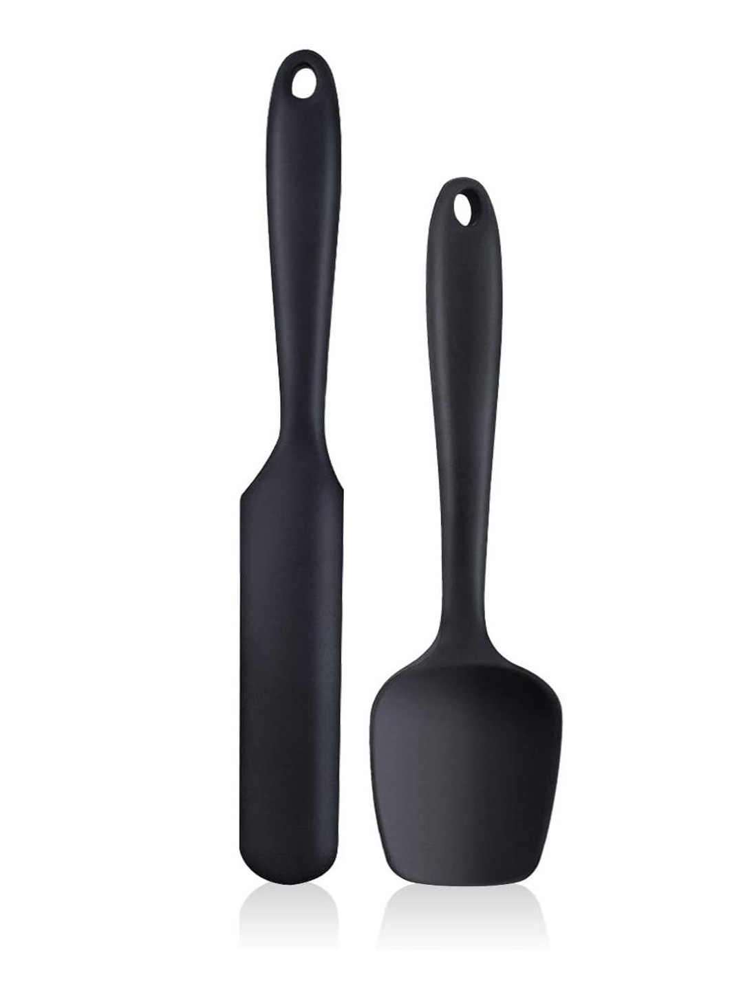 Baskety Black 2 Pieces Spatula With Butter Knife