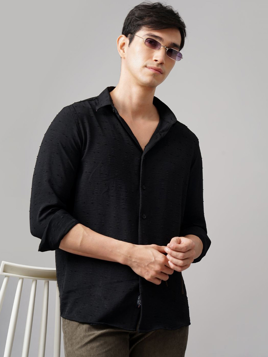 PAUL STREET Men Standard Slim Fit Opaque Casual Shirt