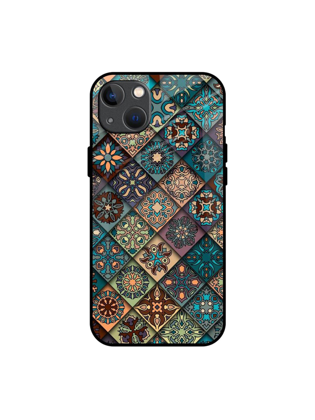 QRIOH Retro Art Printed iPhone 13 Back Case