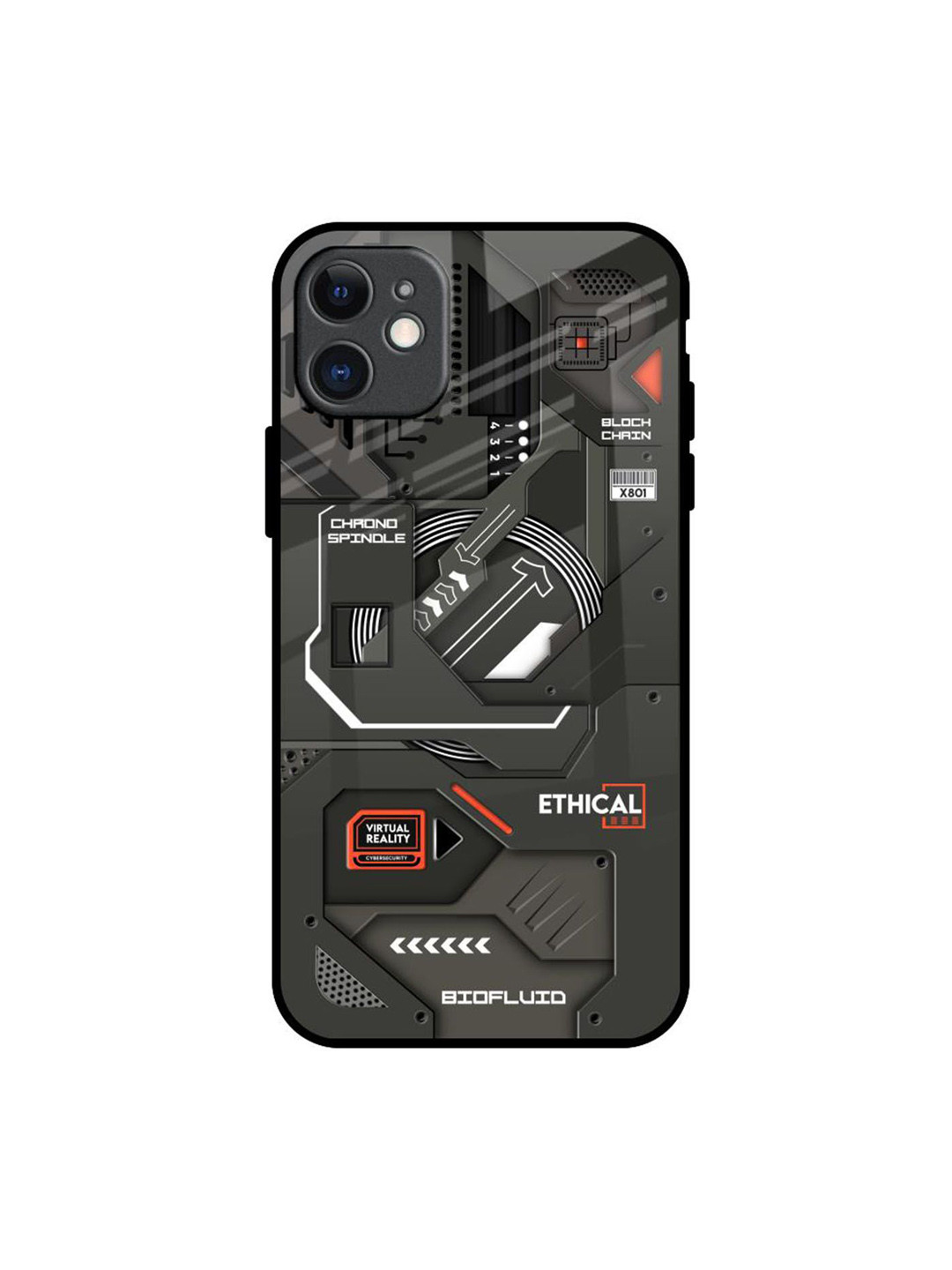 QRIOH Tech Aesthetics Printed iPhone 11 Back Case