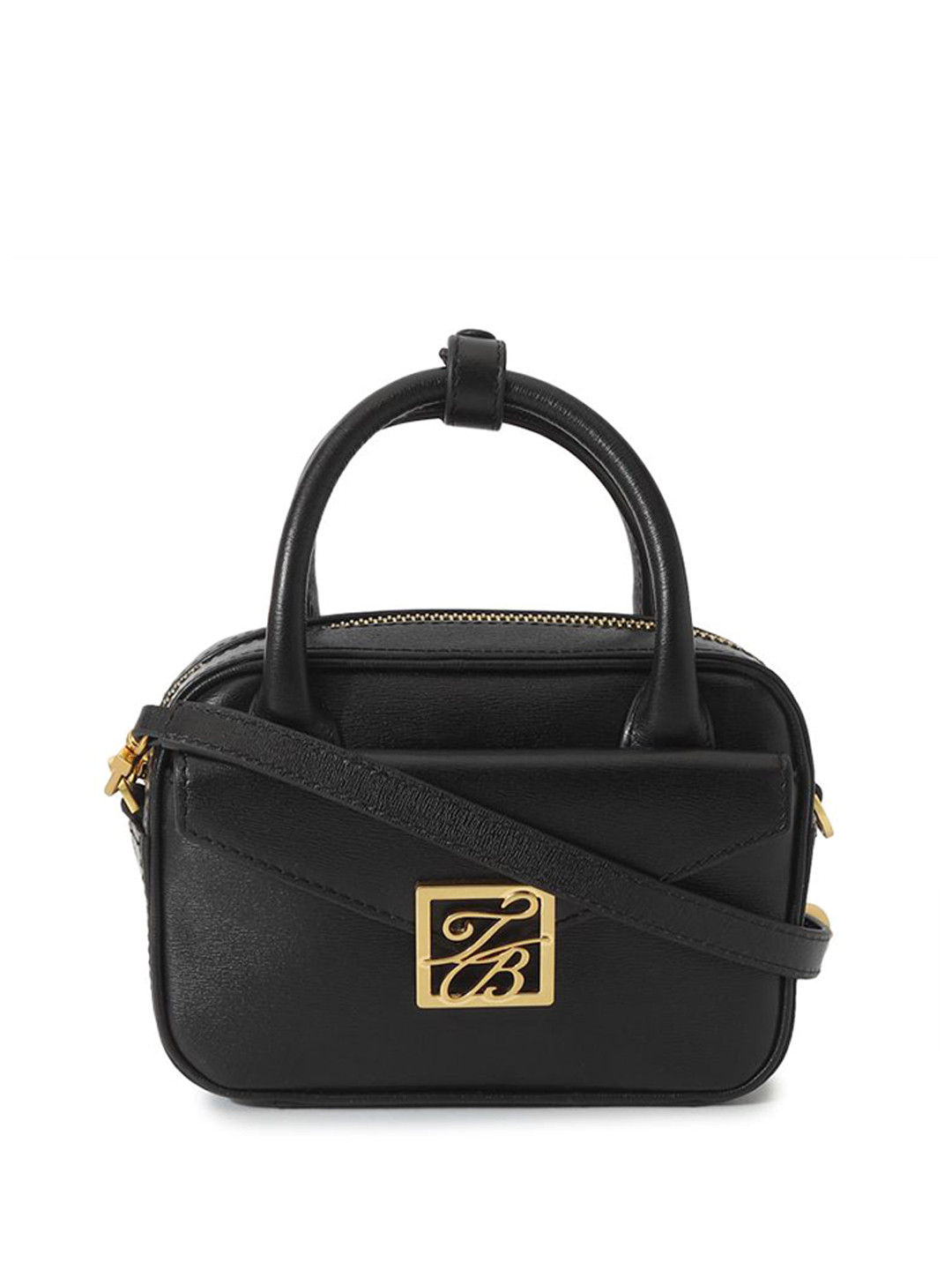 Ted Baker Women Solid Structured Leather Handheld Bag