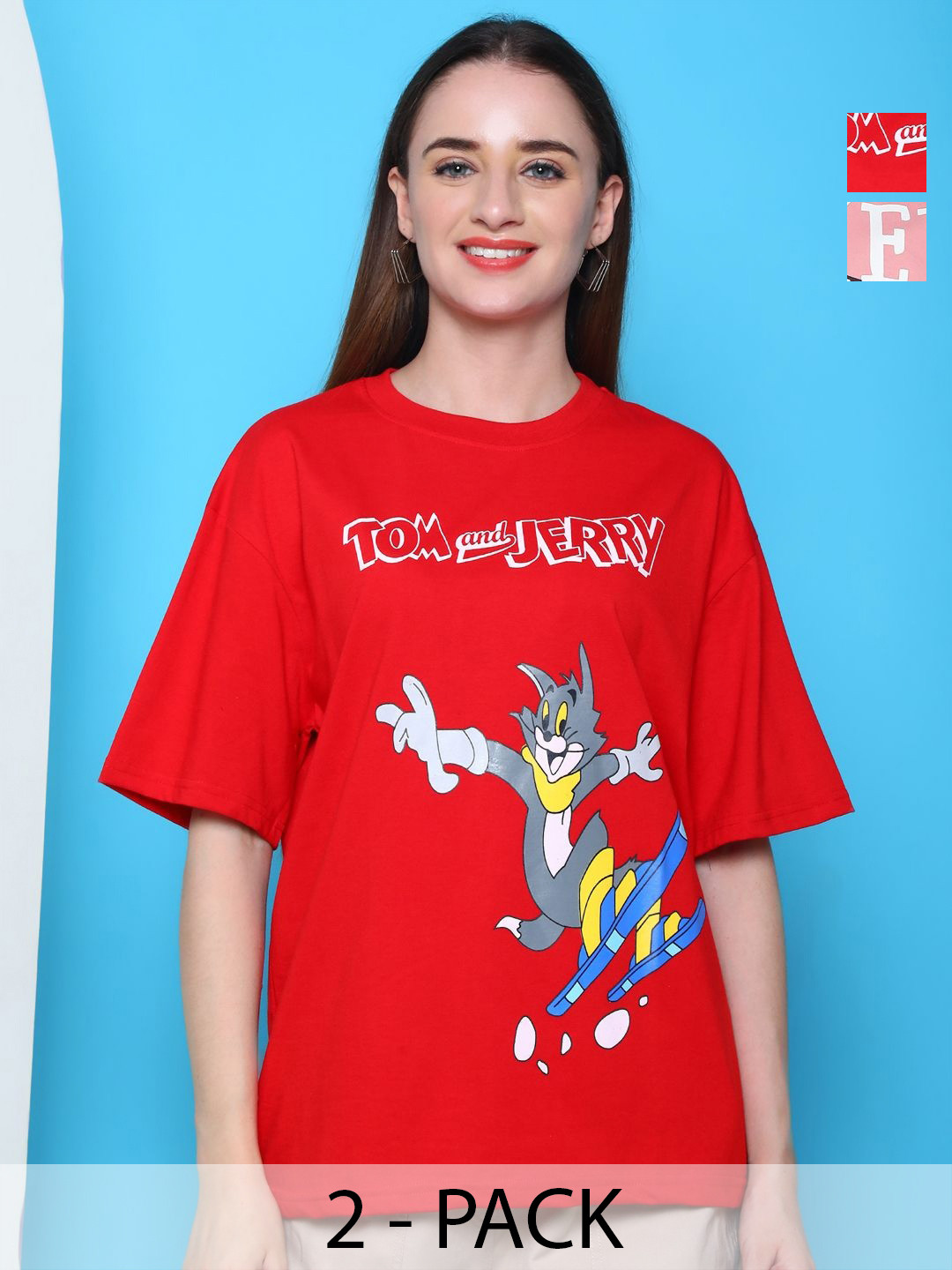 Dreambe Women 2 Wonder Woman Printed Applique T-shirt