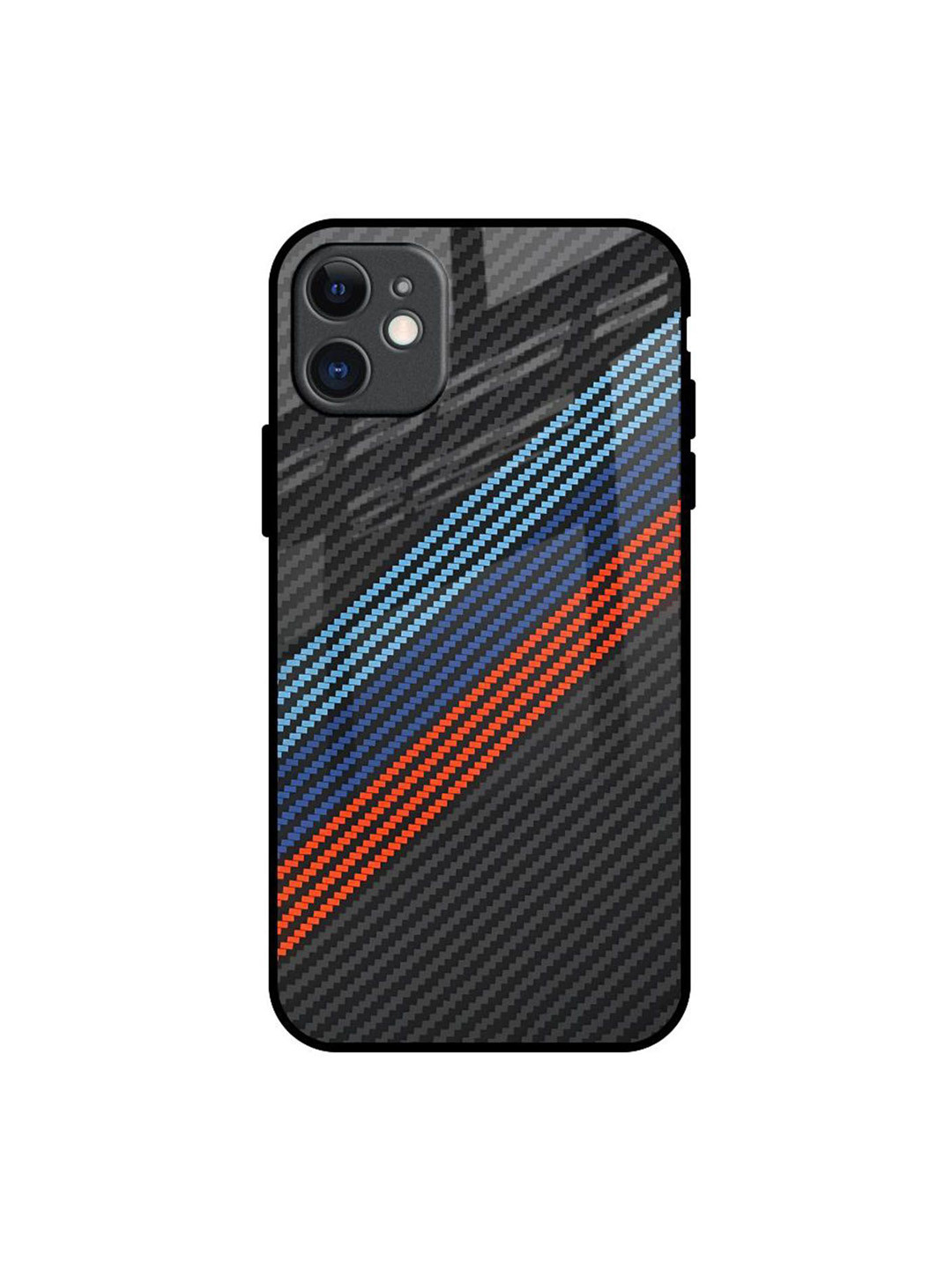 QRIOH Carbon Inspired Printed iPhone 11 Back Case
