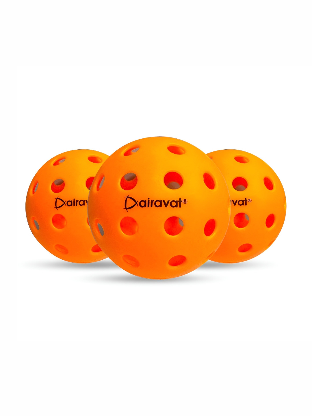 AIRAVAT 3-Pcs Smooth 40 Holes Pickleballs