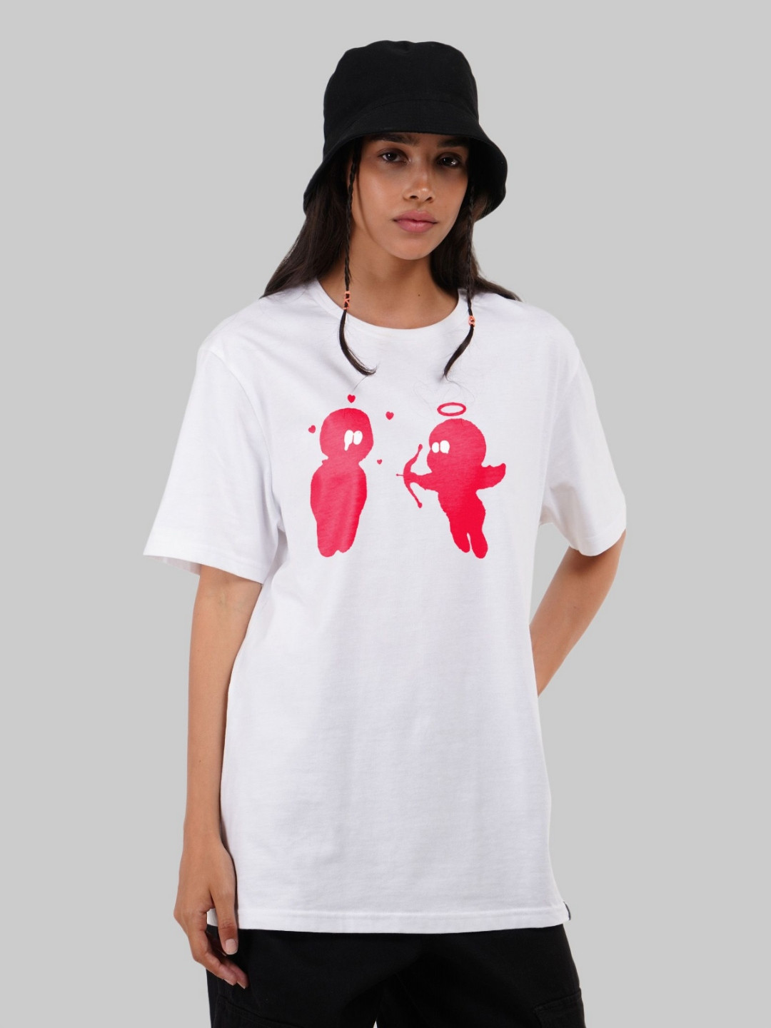 Underrated Club Women Floral Printed Bio Finish Applique T-shirt