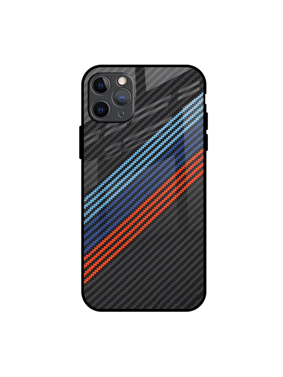 QRIOH Carbon Inspired Printed iPhone 11 Pro Max Back Case