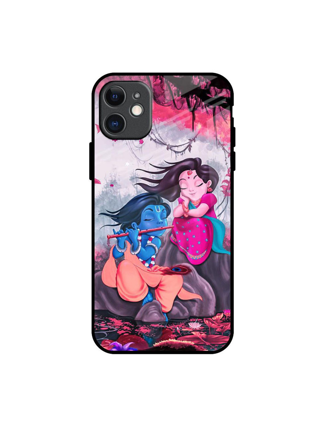 QRIOH Radha Krishna Art Real Printed iPhone 11 Back Case
