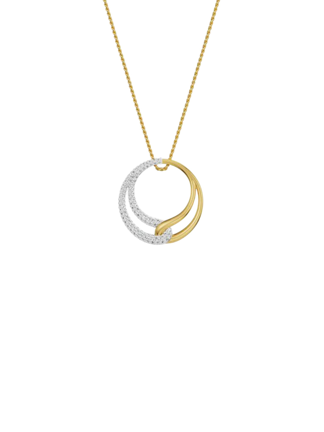 Emori Agastya Lab Diamond in 14KT Gold Pendant