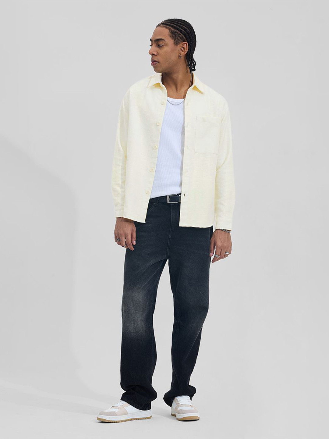 Snitch Men Opaque Formal Shirt