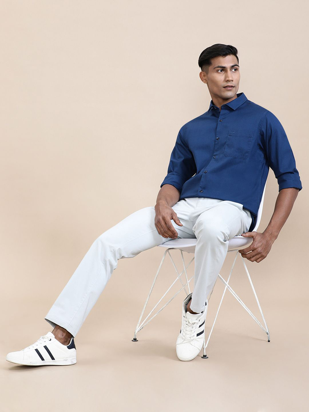 Crocodile Men Mercerized Stretch Full Sleeve Shirt