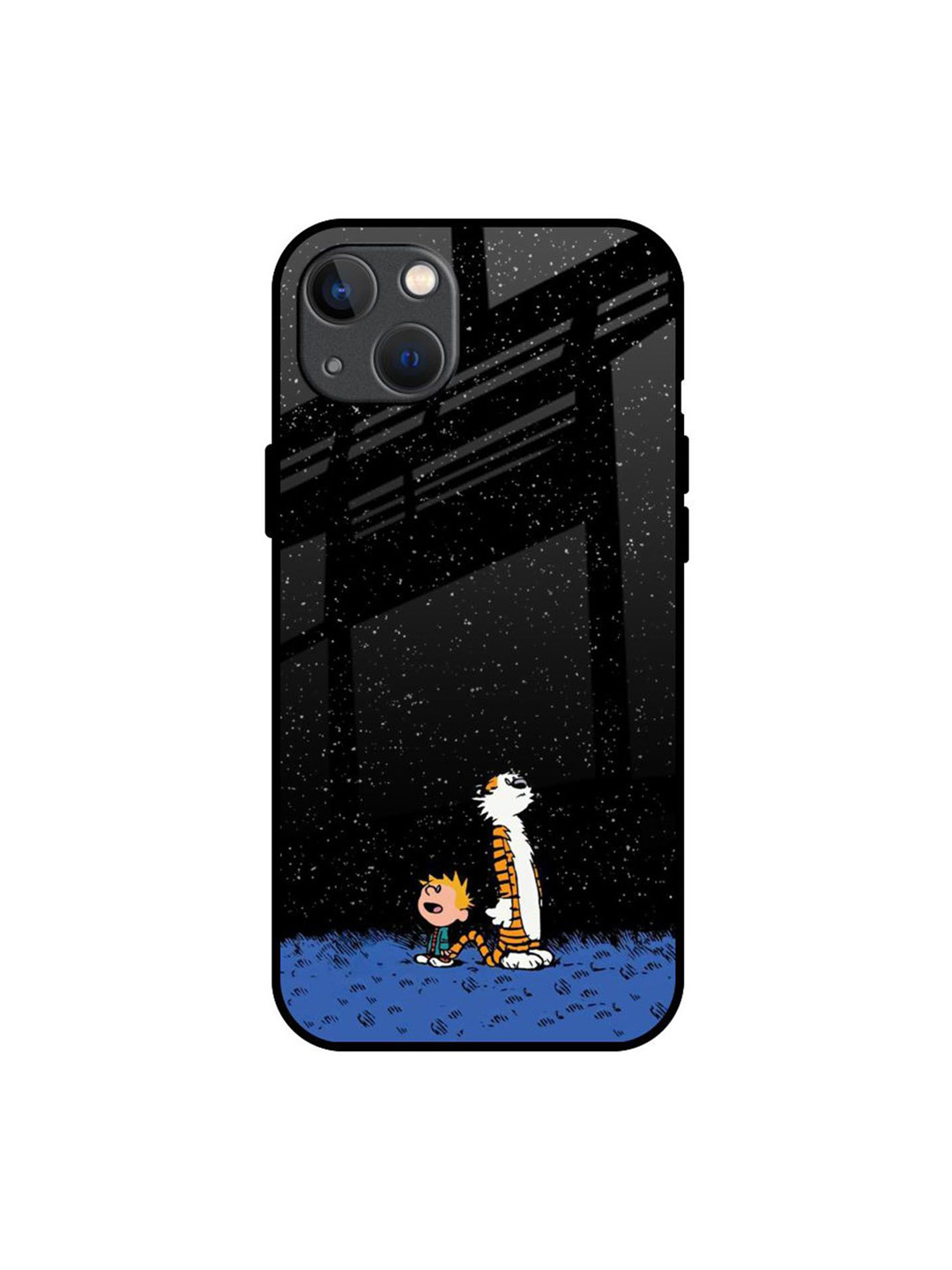 QRIOH Night Sky Star Real Cartoon Characters Printed iPhone 13 Back Case