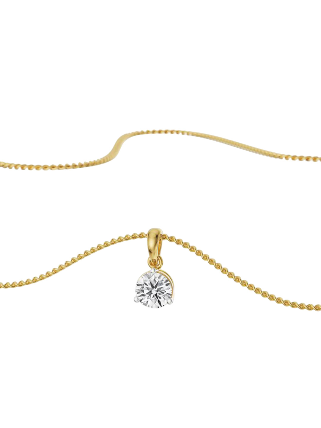 Emori 1 CT Classic Lab Diamond in 14KT Gold Pendant