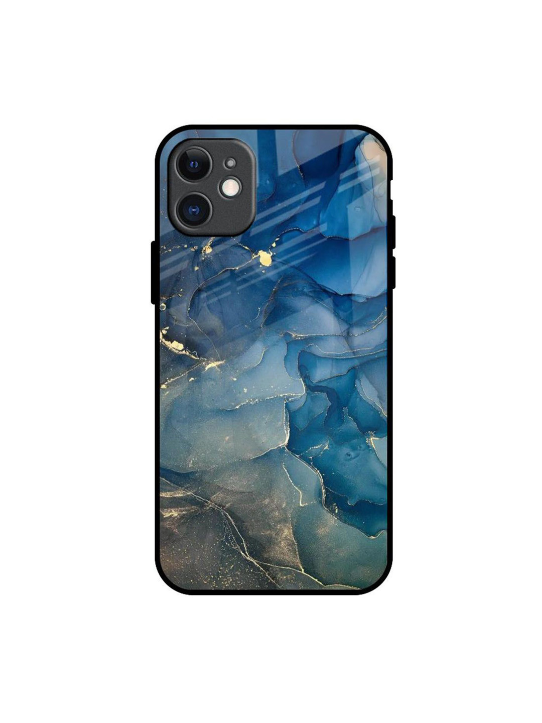 QRIOH Blue Cool Marble Real Printed iPhone 11 Back Case