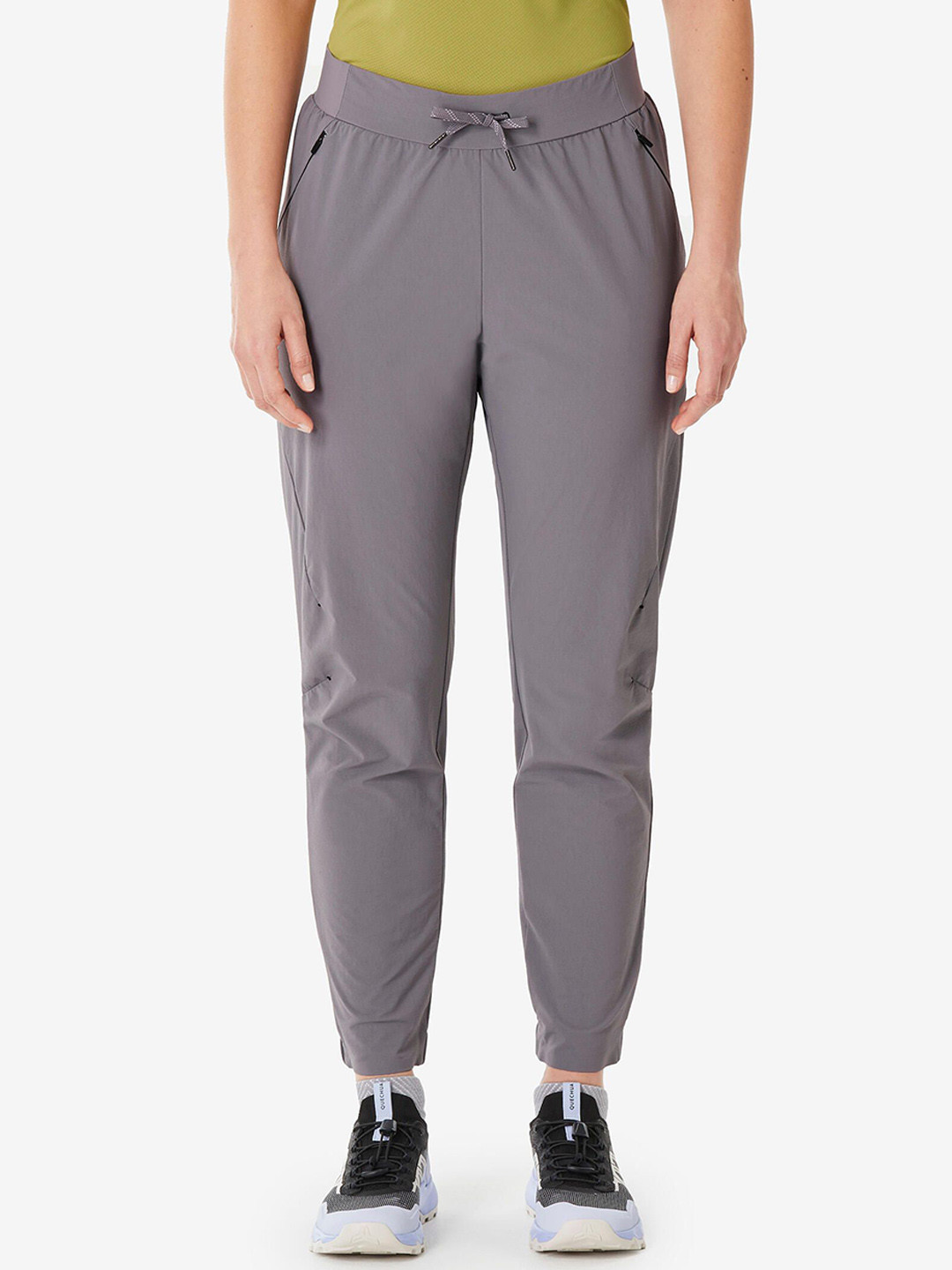 Decathlon QUECHUA Women Grey Dry Fit Hiking Trousers