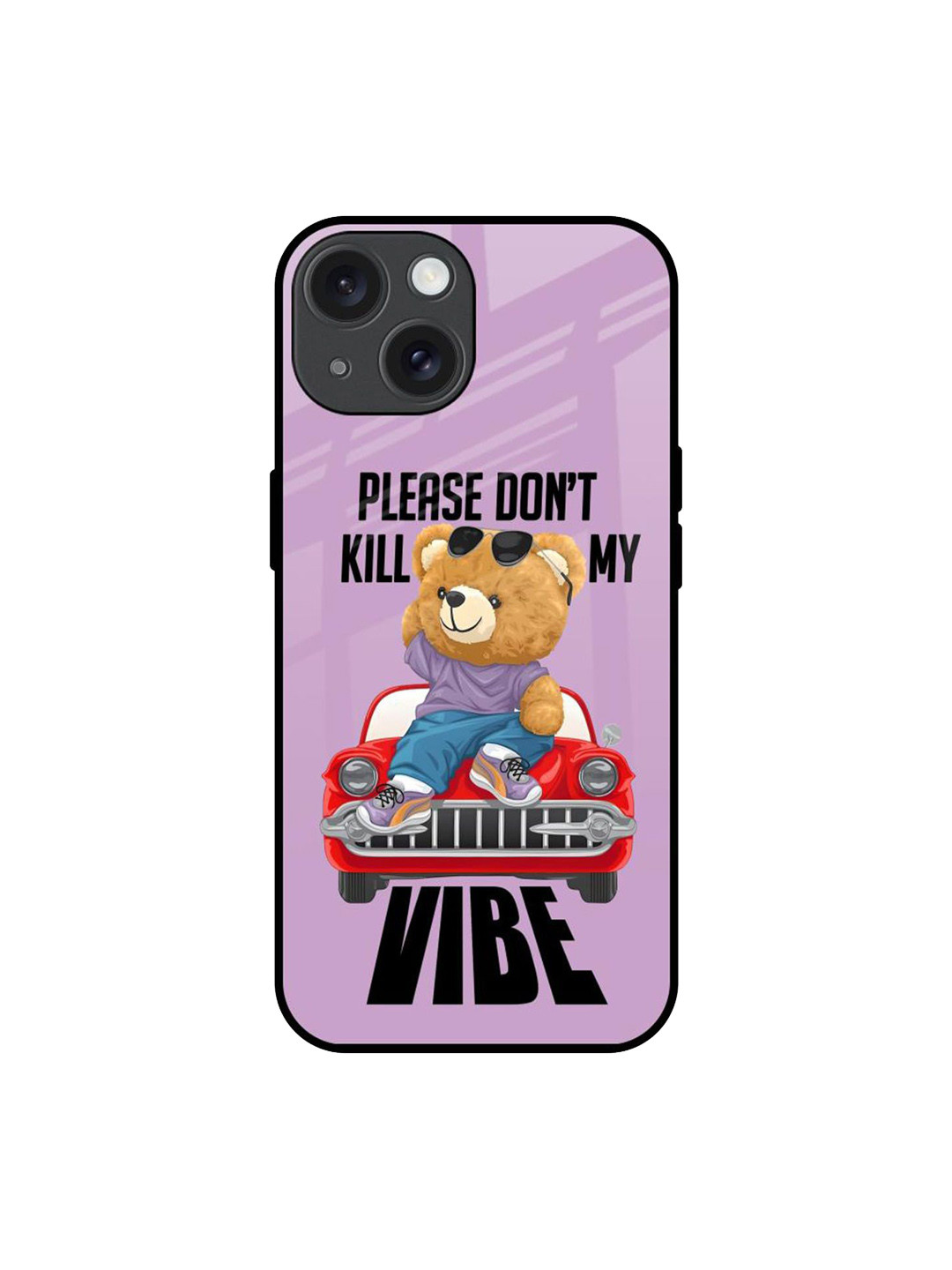 QRIOH Don't Kill My Vibe Printed iPhone 15 Back Case