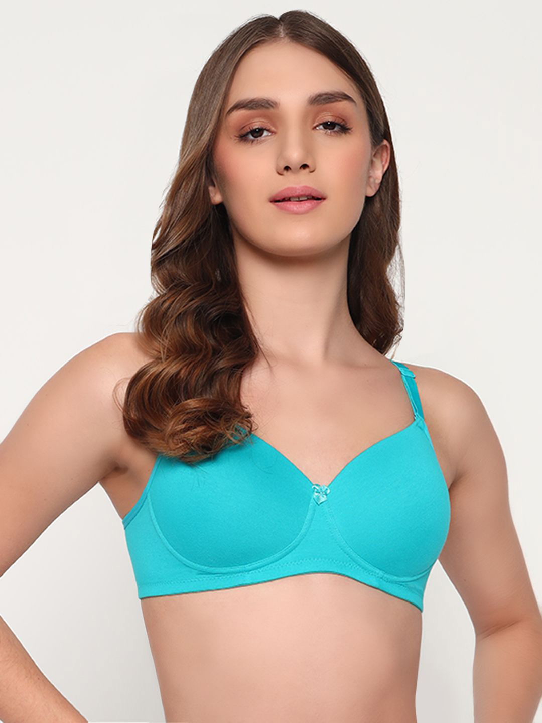 EFFECTINN Women Full Coverage Lightly Padded Seamless T-shirt Bra