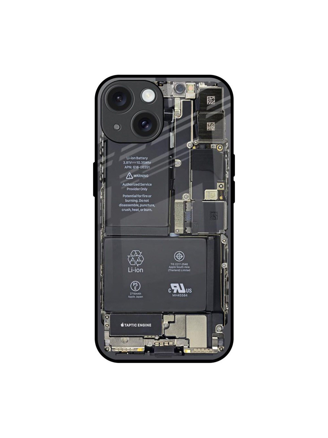 QRIOH Skeleton Inside Printed iPhone 15 Back Case