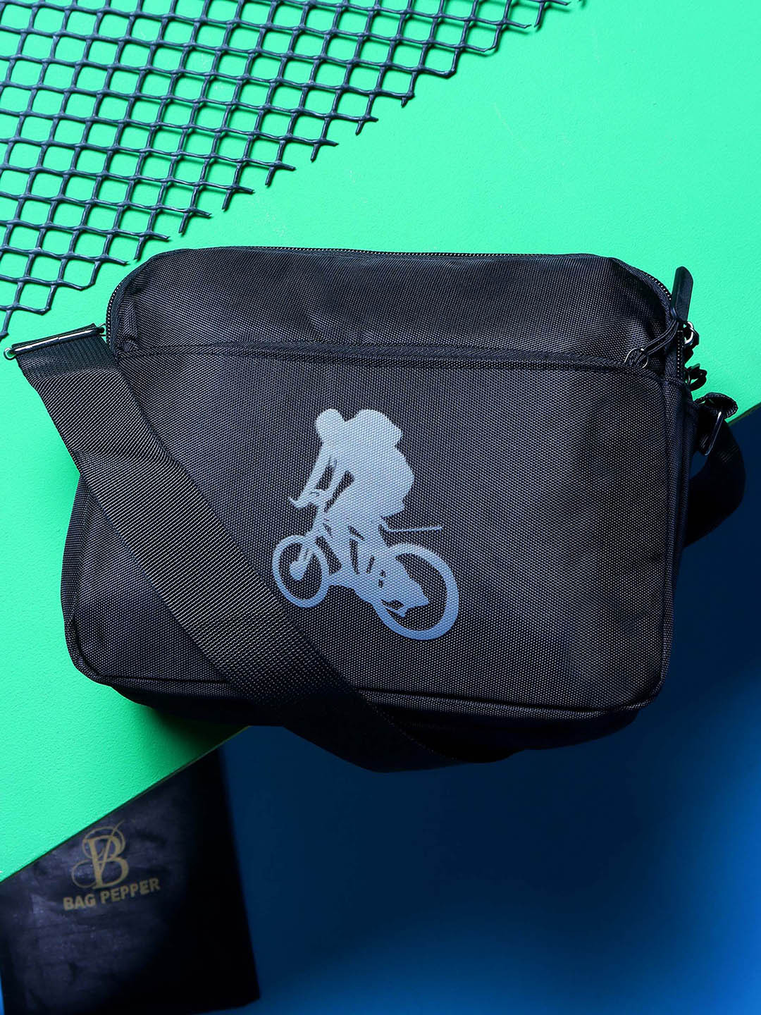 Bag Pepper Structured Sling Bag with Applique