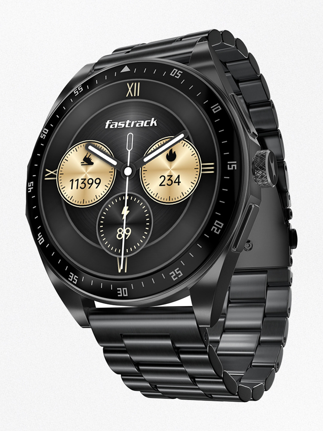 Fastrack Radiant FX1 1.43 Inch AMOLED Display AOD Functional Crown AI Voice IP68 Smart Watch