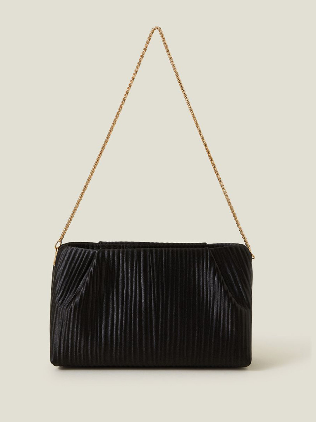 Accessorize Women Pleated Satin Clutch Bag