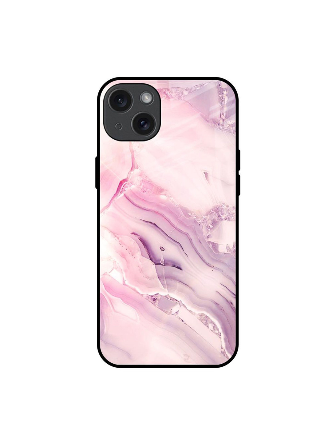 QRIOH Diamond Pink Gradient Printed iPhone 15 Plus Back Case