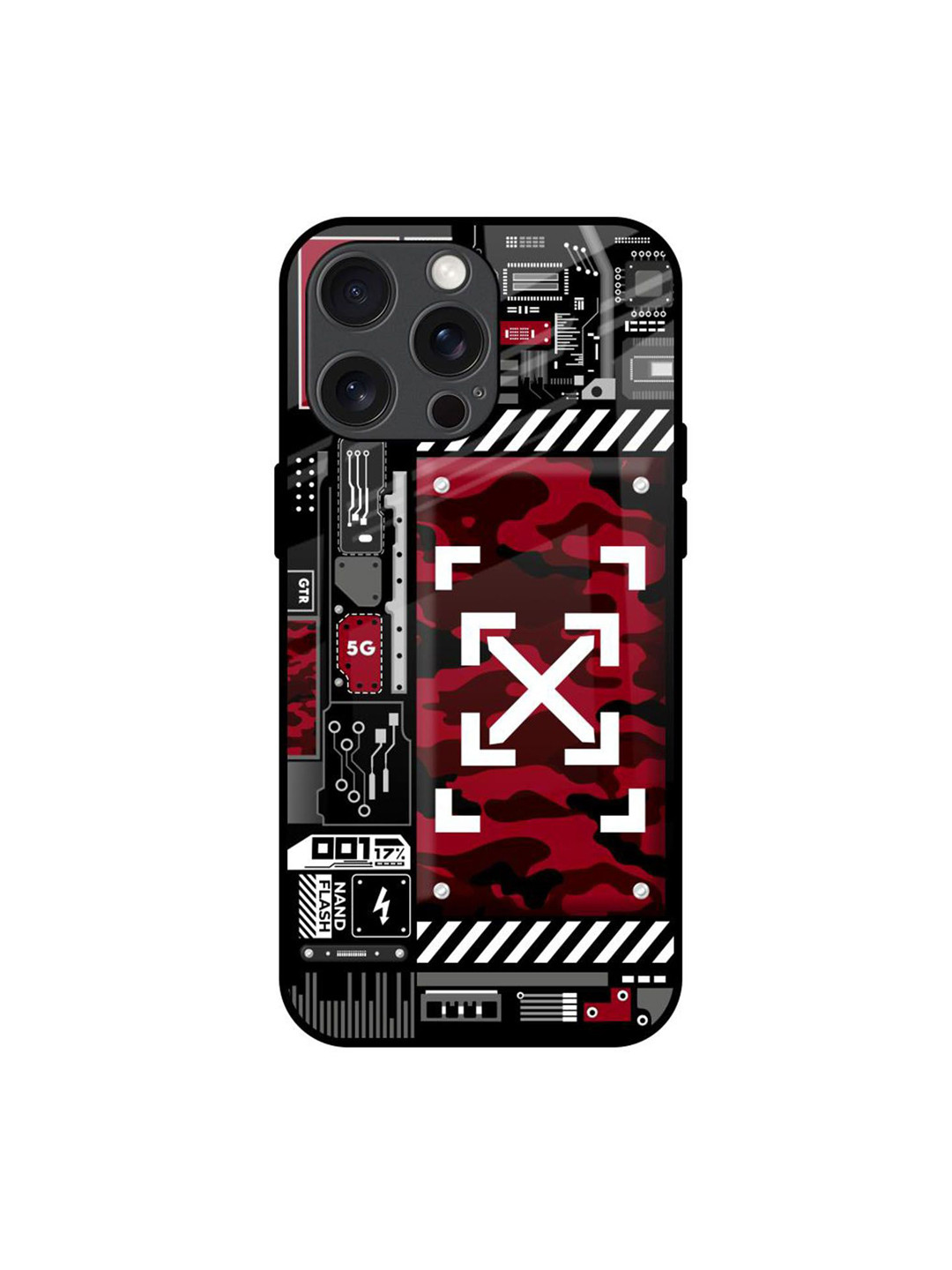 QRIOH Technology Art Printed iPhone 15 Pro Max Back Case