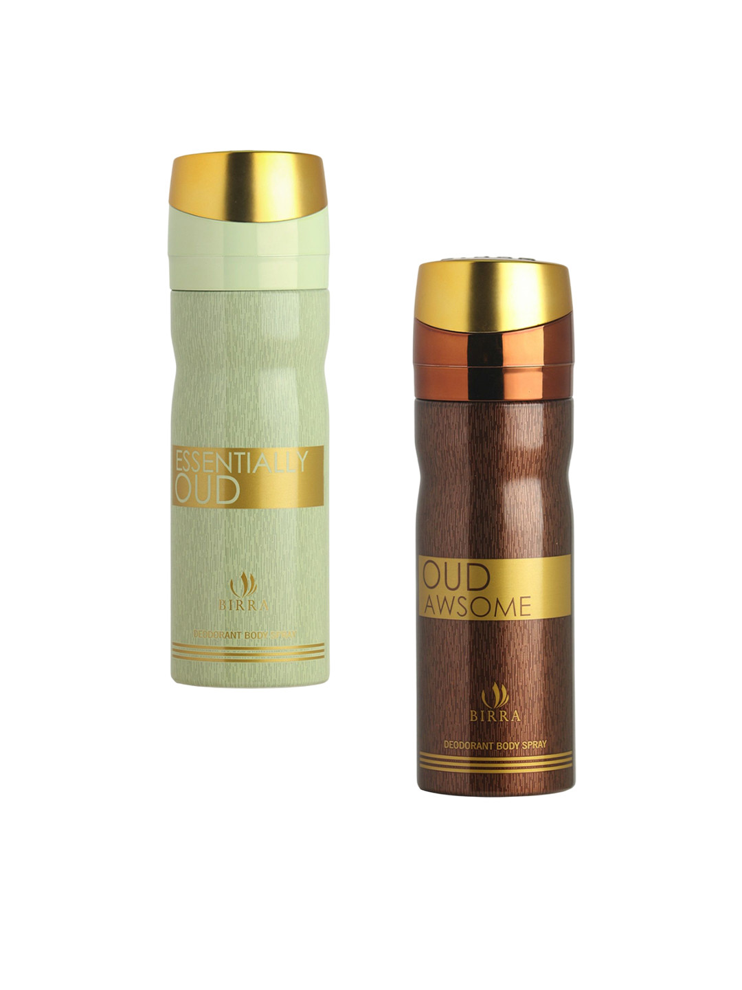 BIRRA Set Of 2 Essentially Oud & Oud Awsome Deodorant Body Spray - 200 ml Each