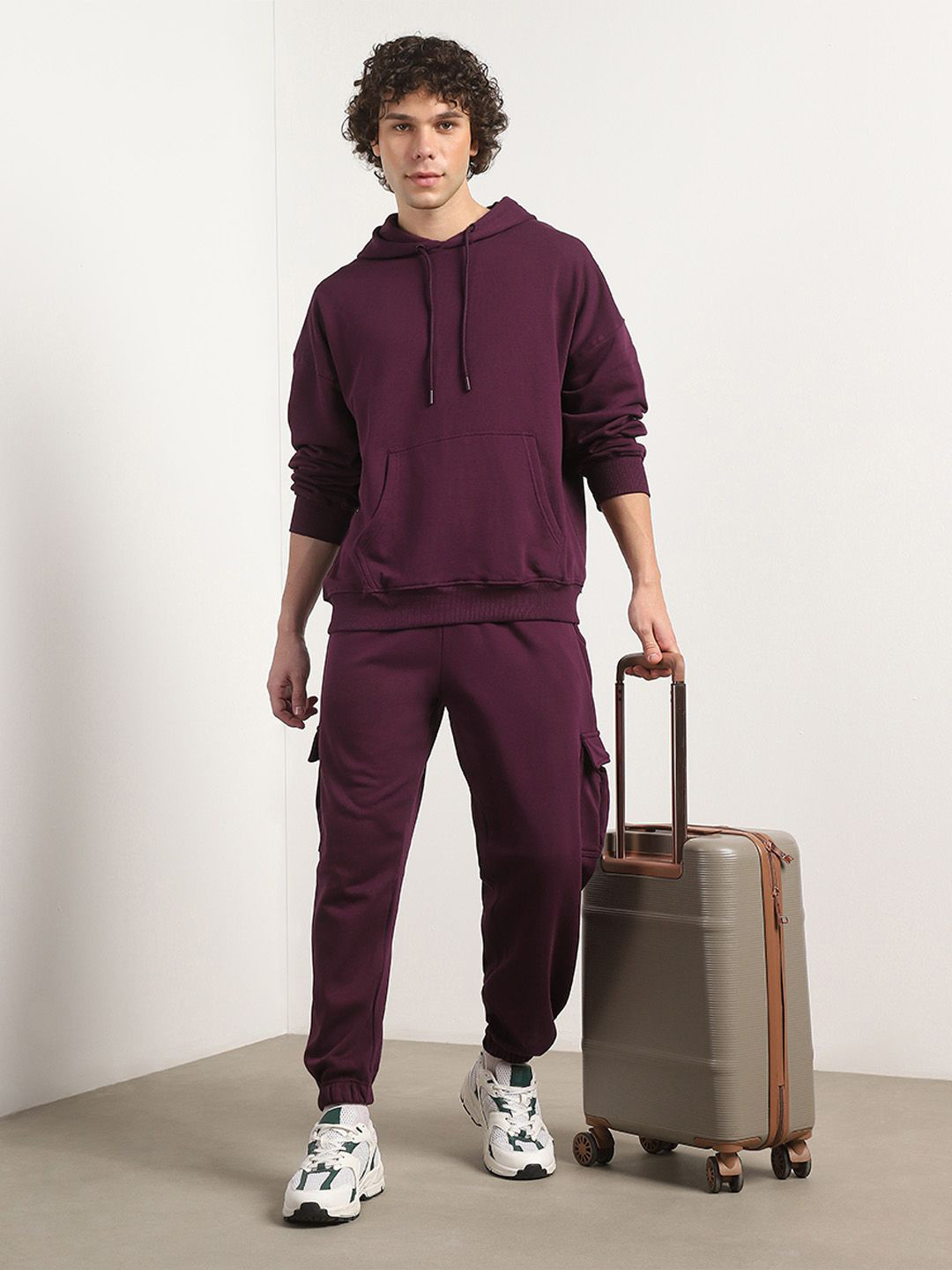 NOBERO Men Hooded Oversized Heavy Duty Co-Ords Set