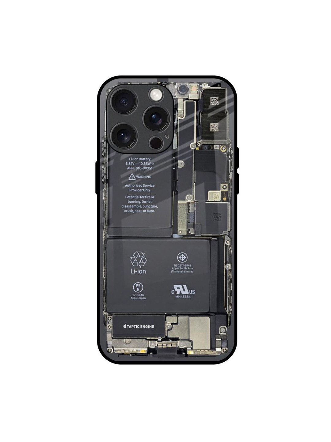 QRIOH Skeleton Inside Printed iPhone 15 Pro Max Back Case