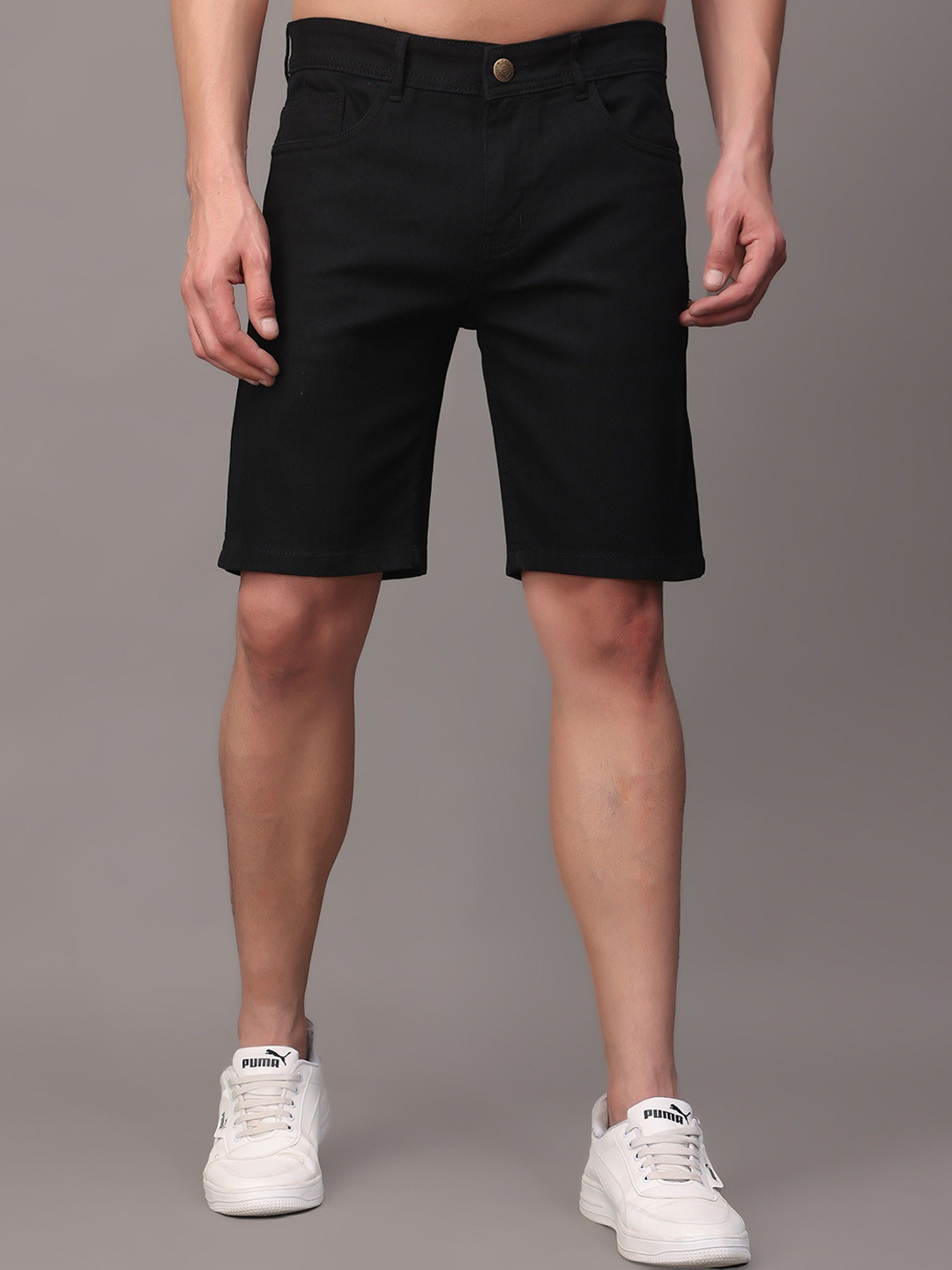 ZAYSH Men Denim Regular Fit Shorts