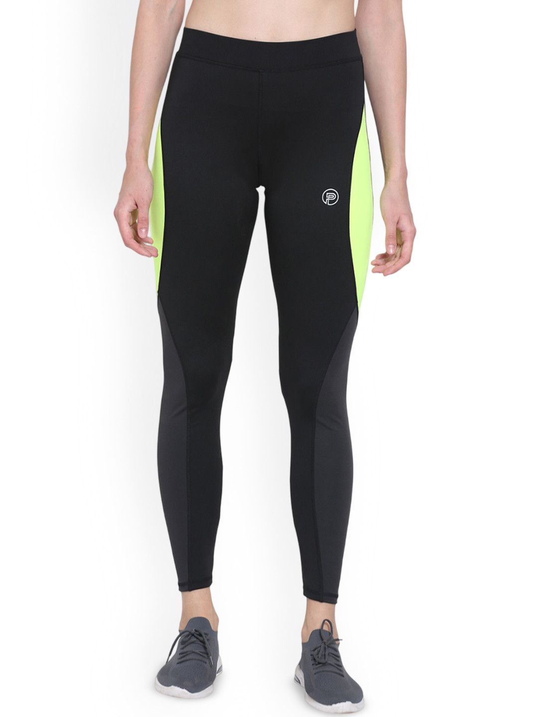 Popster Colourblocked 4 Way High Rise Tights