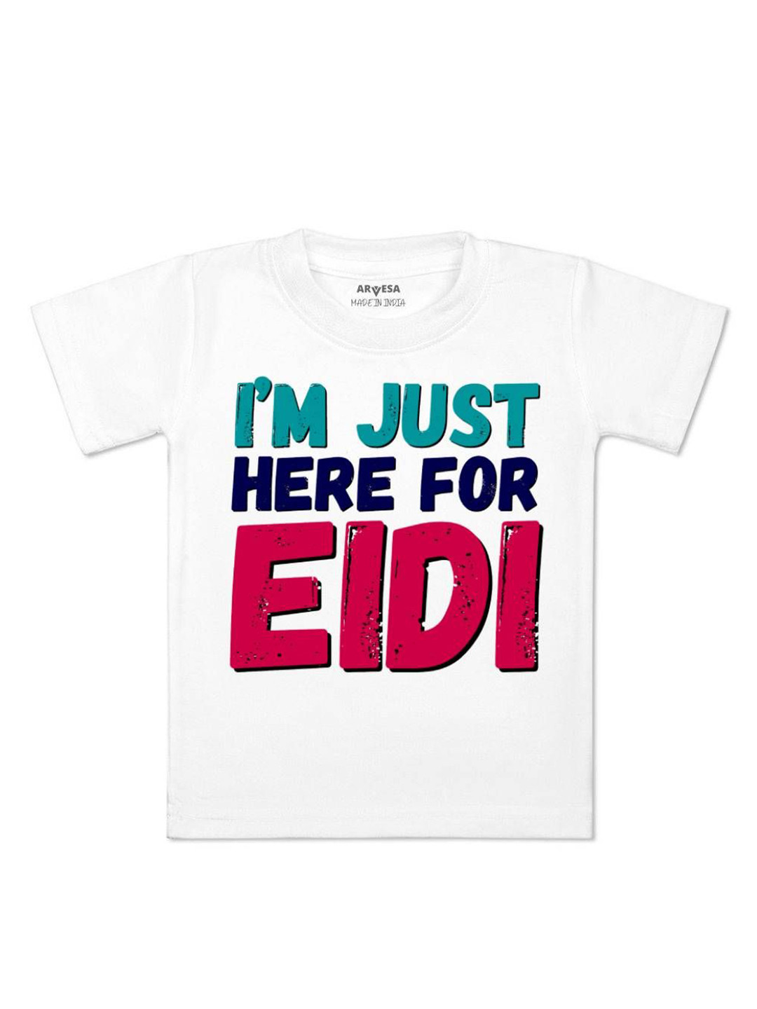 Arvesa Here For Eidi Printed Regular Fit Tshirt