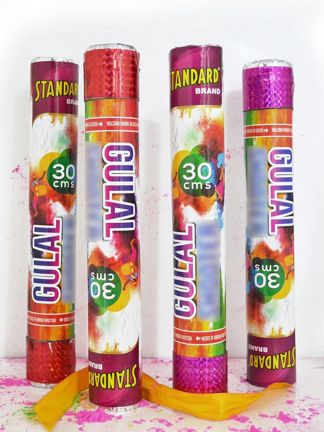 CraftVatika 4Pc Pink Red Eco Friendly Holi Colors