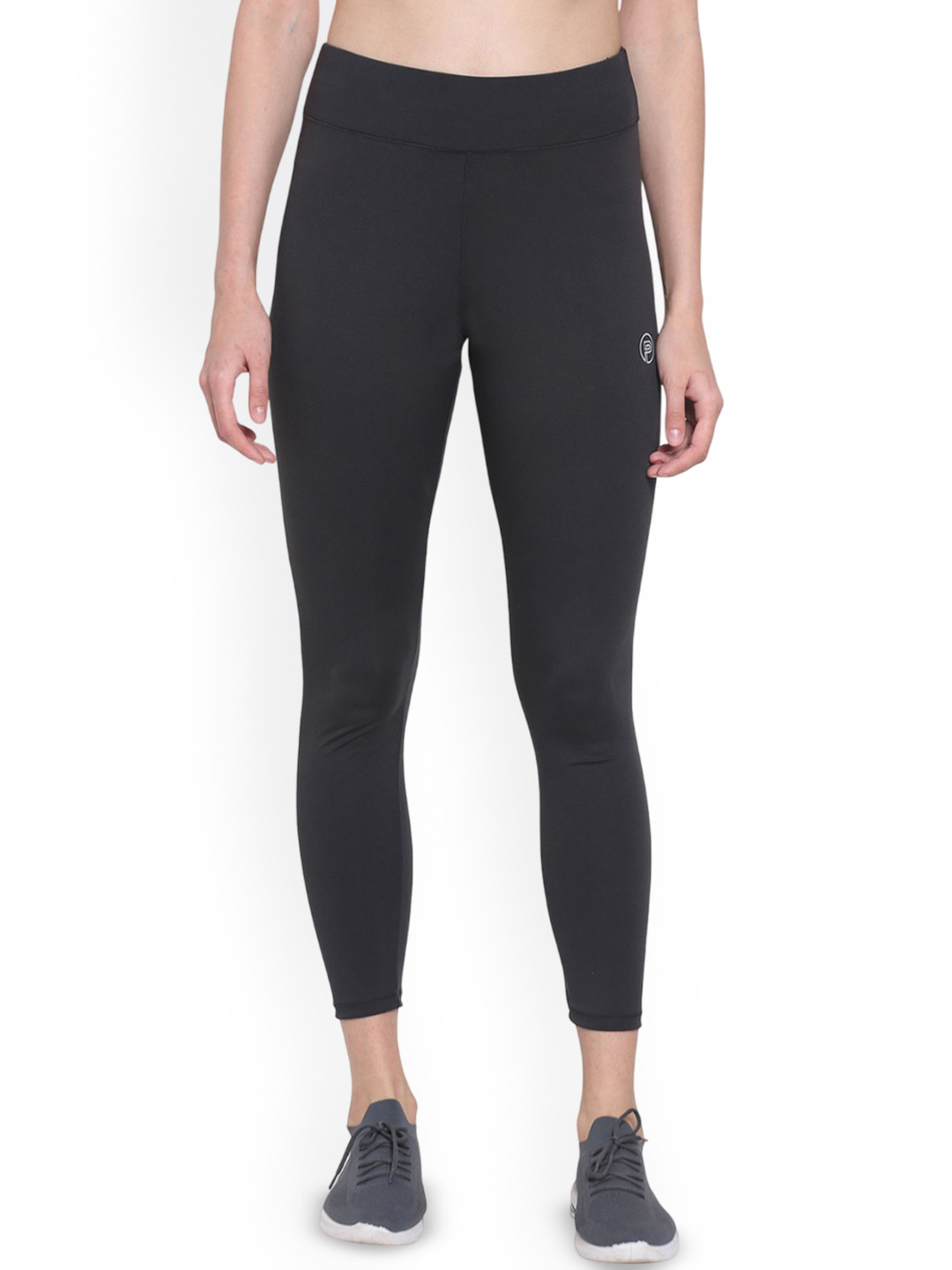 Popster Colourblocked Skinny Fit Ankle Length Gym Tights