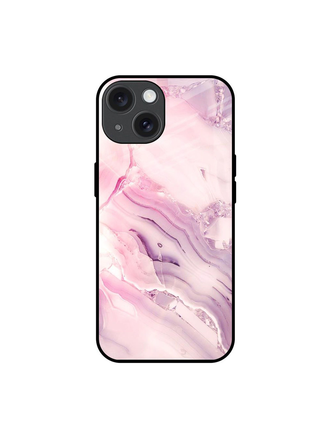 QRIOH Diamond Pink Gradient Printed iPhone 15 Back Case