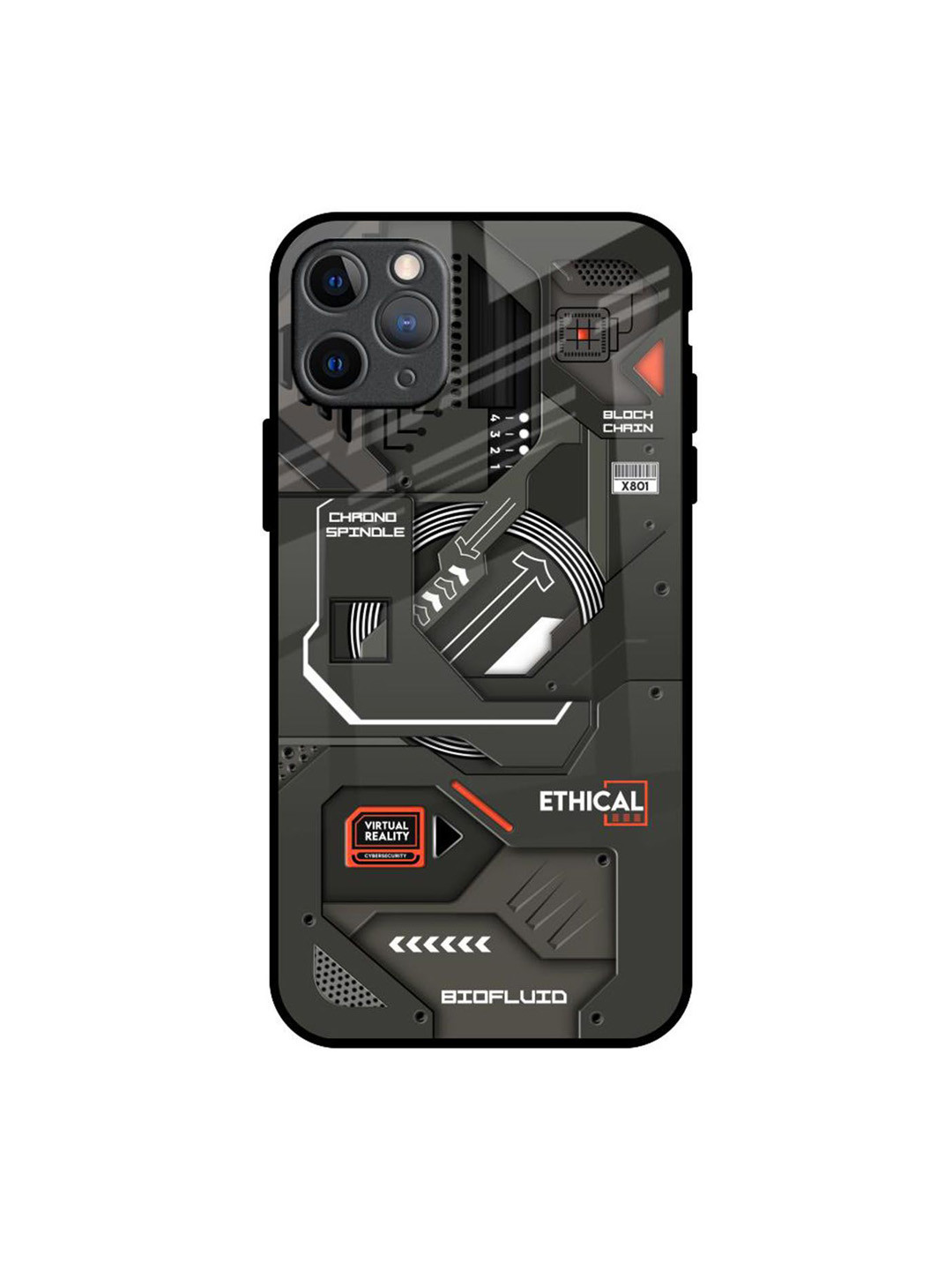 QRIOH Tech Aesthetics Printed iPhone 11 Pro Max Back Case