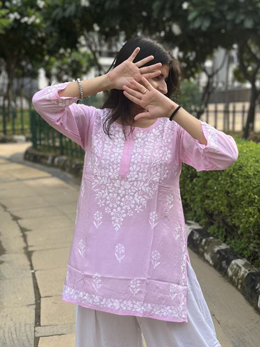 Everything In Chikankari Embroidered Chikankari Modal Chikankari Kurti