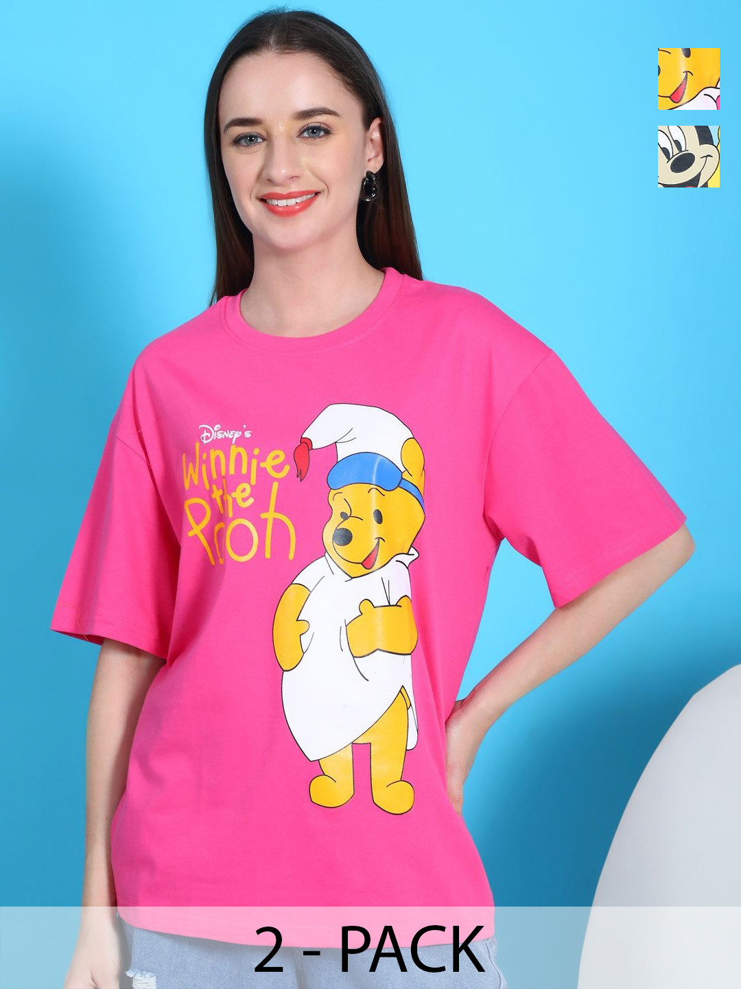 Dreambe Women 2 Wonder Woman Printed Applique T-shirt
