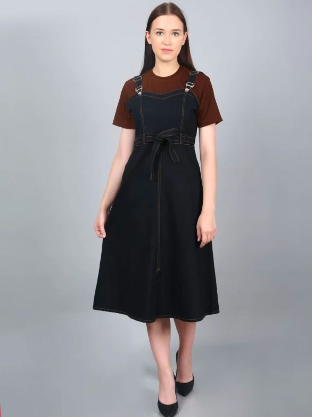 Codaisy Denim Pinafore Dress