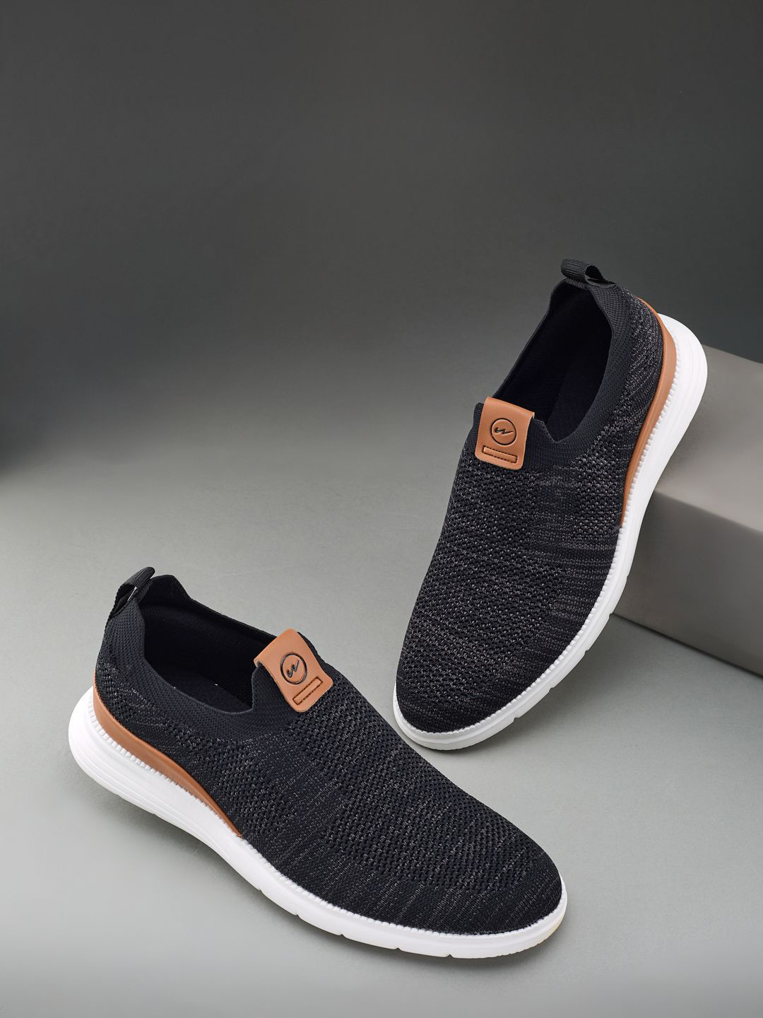 Campus Men CHALK Woven Design Slip-On Sneakers