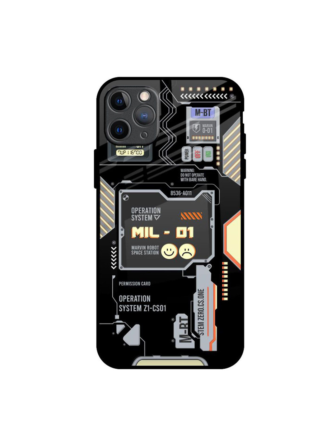 QRIOH Exposed Parts Printed iPhone 11 Pro Max Back Case