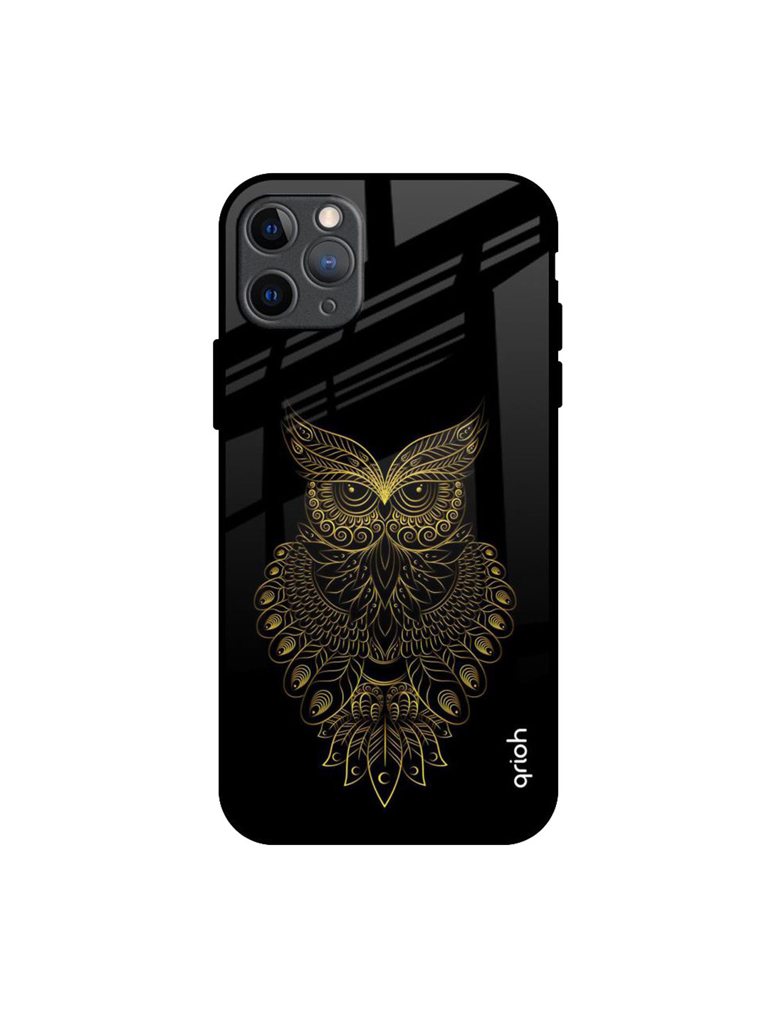 QRIOH Golden Owl Printed iPhone 11 Pro Max Back Case