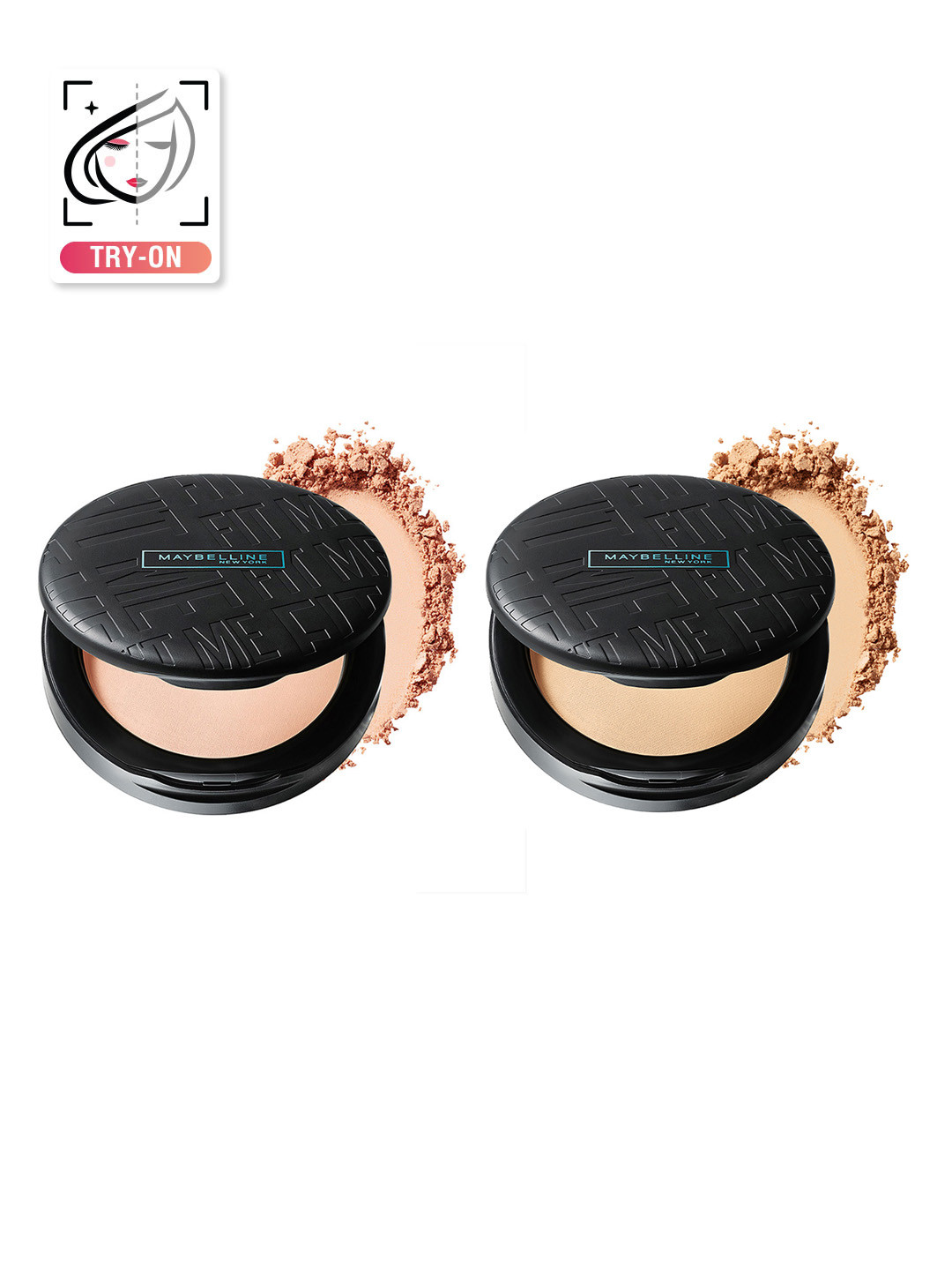 Maybelline New York 2-Pcs Fit Me Matte+Poreless SPF32 Compact - Ivory 115 & Warm Nude 128