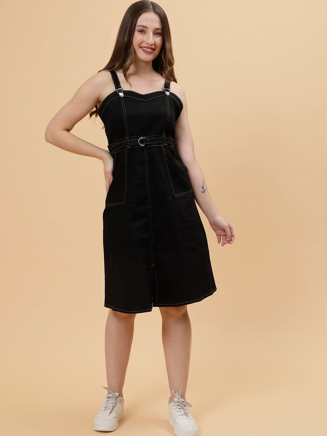 Codaisy Denim Pinafore Dress