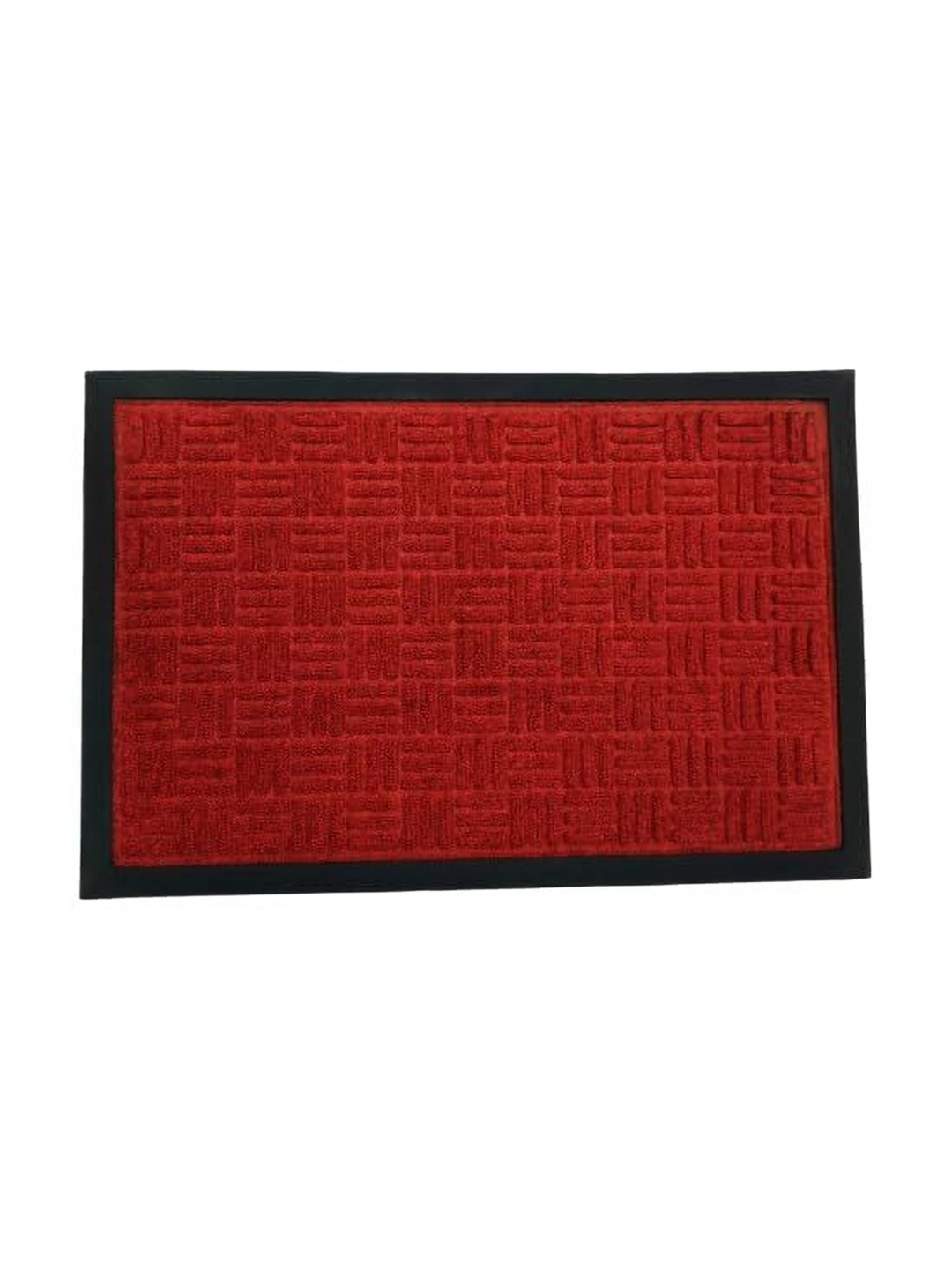 AMRO BEAUTILITY NEEDS Red Textured Anti-Skid Waterproof Door Mats