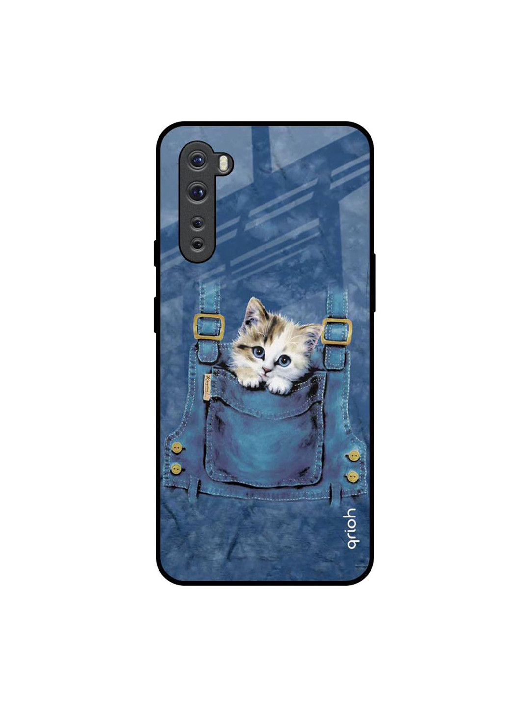 QRIOH Kitty In Pocket Printed OnePlus Nord Back Case