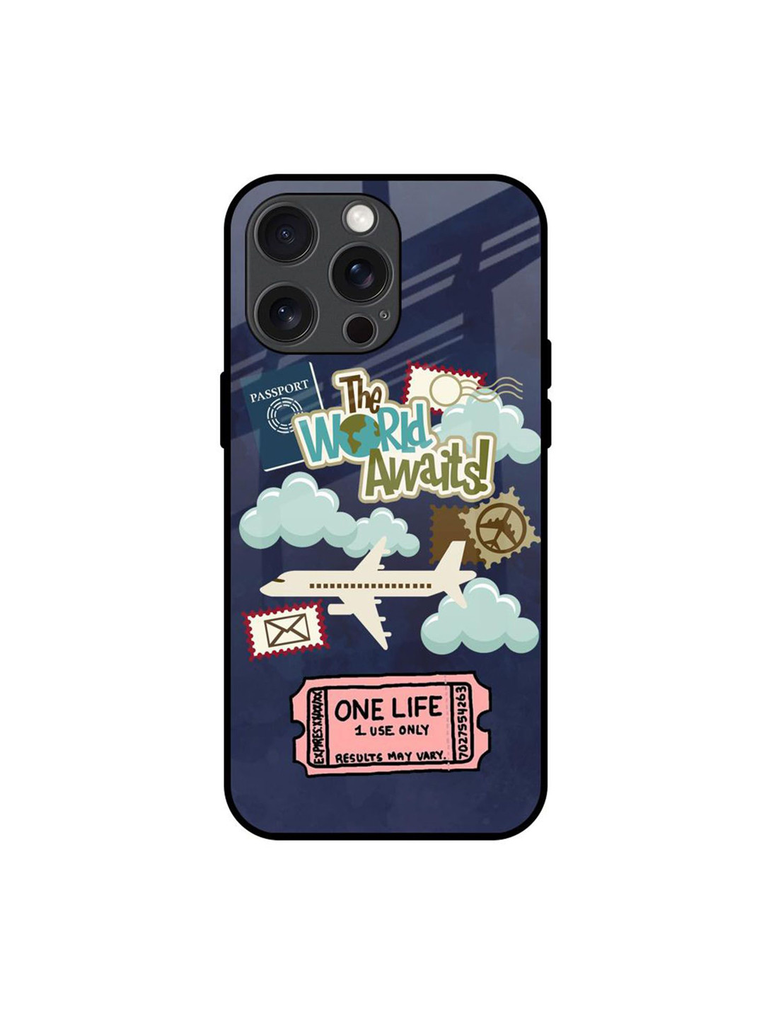 QRIOH Tour The World Printed iPhone 15 Pro Max Back Case