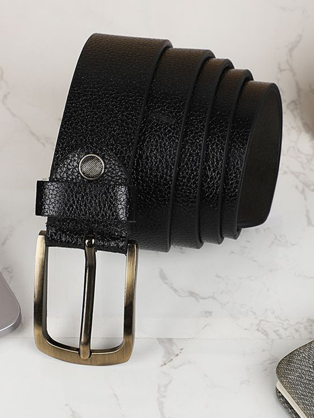 WROGN Men Braided Leather Formal Belt