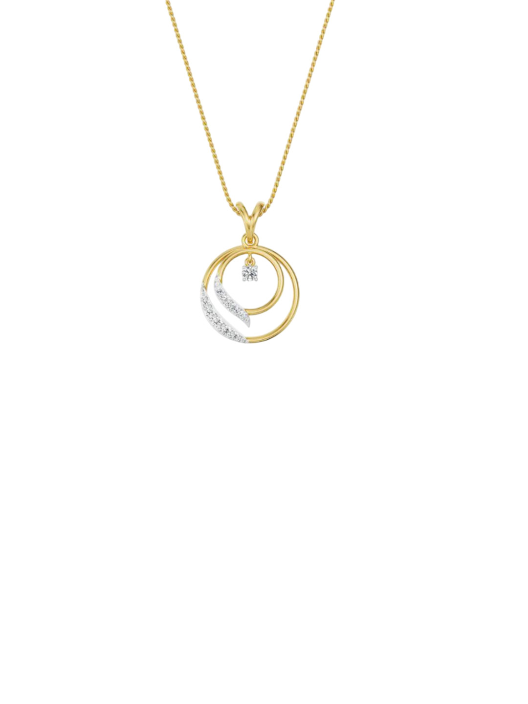 Emori Luminiscent 18KT Gold Lab Diamond Pendant