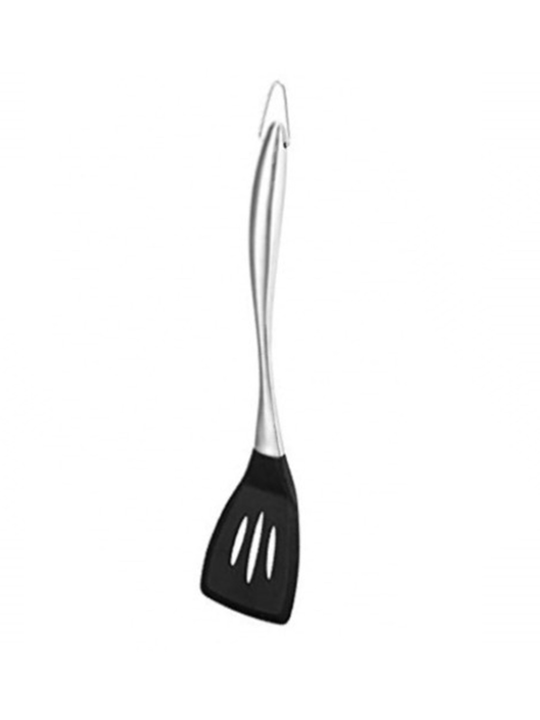 Baskety Stainless Steel 2025 Black Wok Slotted Spatula With Handle